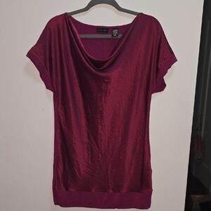 New York & Company Wine Red Women's Blouse Size Medium